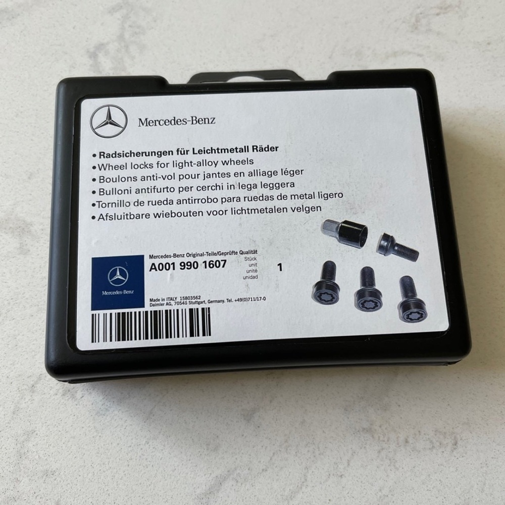 Mercedes Wheel Lock Bolts, part # A001  990 1606, Never Mounted